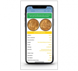 NFC證明收藏品的真實性以及評級